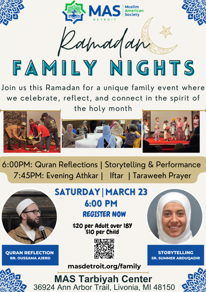 Ramadan Family Iftar March 23rd
